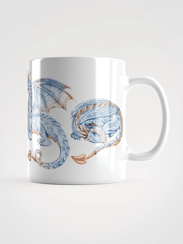 Blue Dragon Dreams White Glossy Mug product image (1)