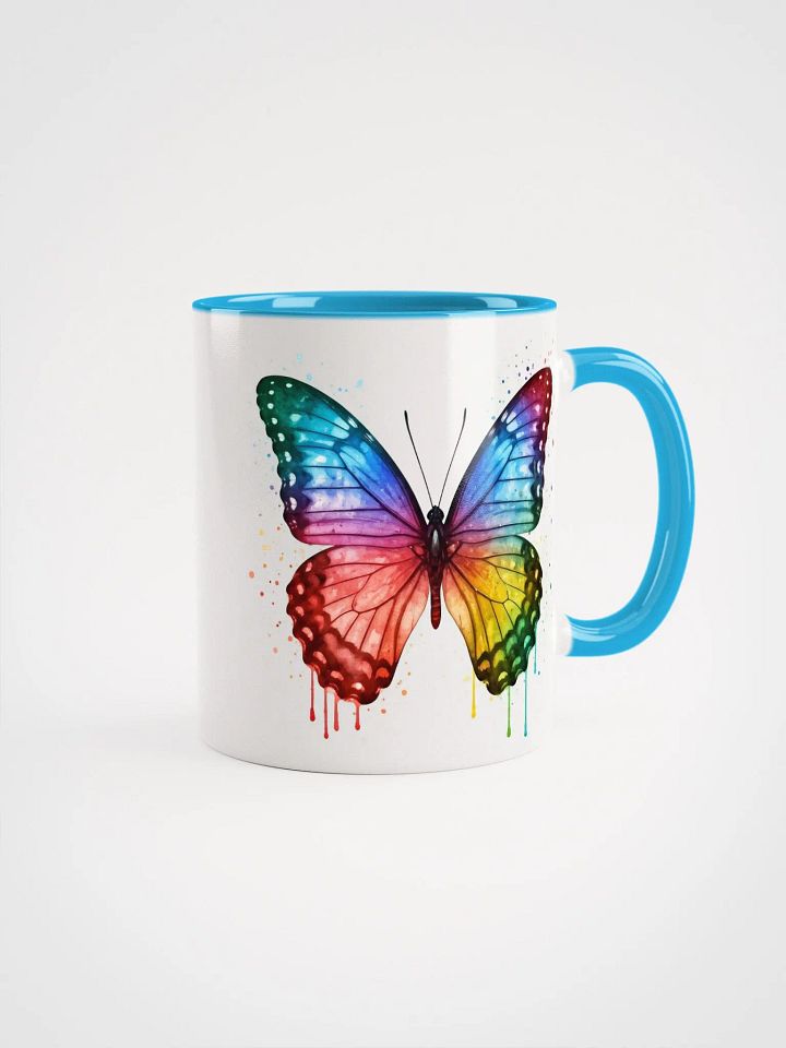 Rainbow Cascade Butterfly Watercolor Mug product image (4)