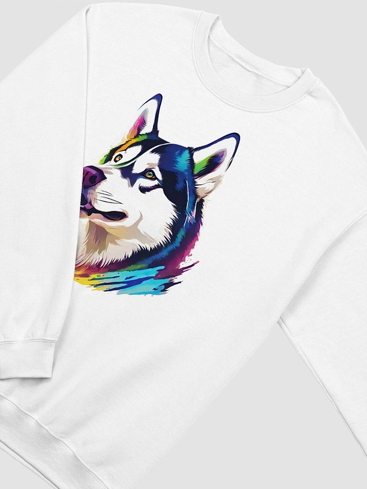 Graphic Siberian Husky Crewneck Sweatshirt product image (33)