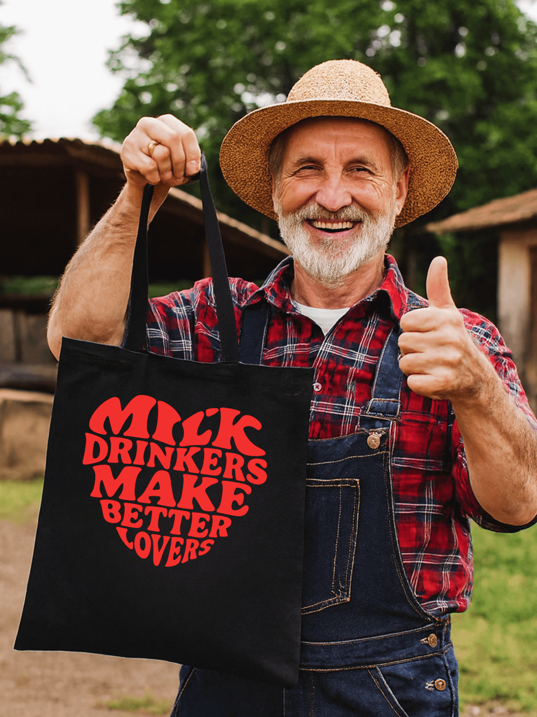 Milk Drinkers Make Better Lovers - Tote Bag no.1 – Eco-Friendly Canvas Art for Everyday Carry product image (1)