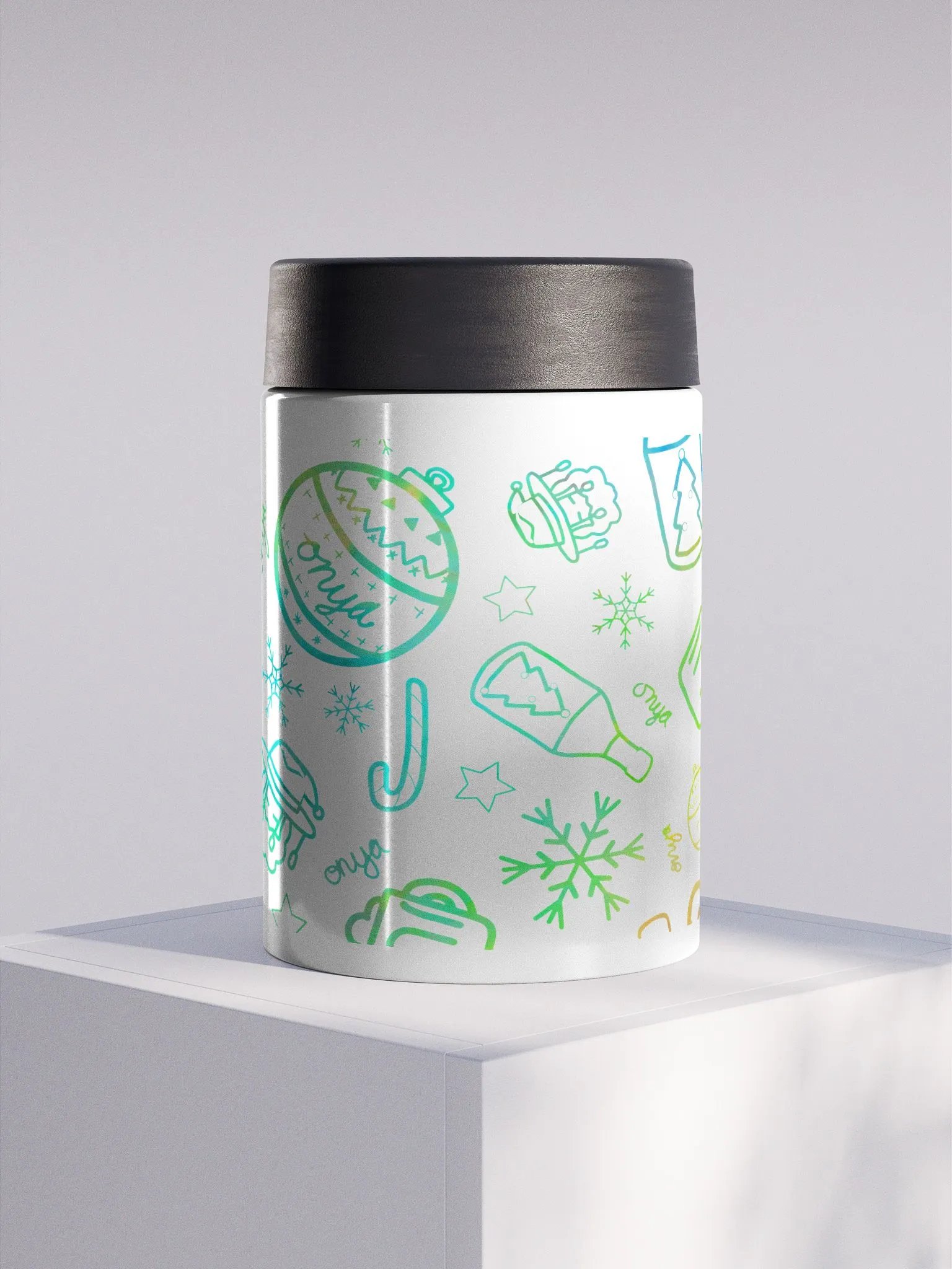 Limited Edition Christmas Rainbow Stubbie Holder product image (1)