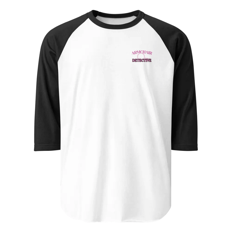 Armchair Detective Baseball Tee - Black product image (1)