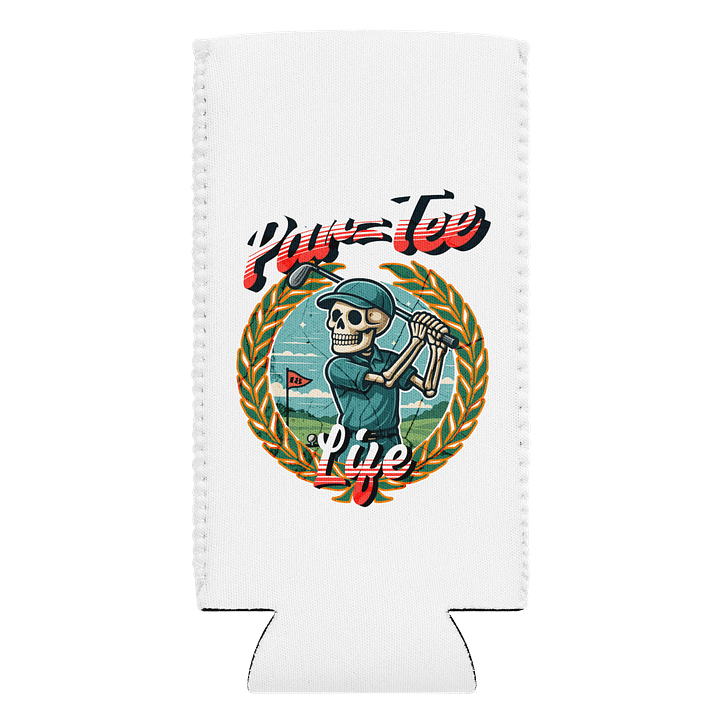 Par Tee Life Golfing Skeleton Coozie Can Cooler product image (1)