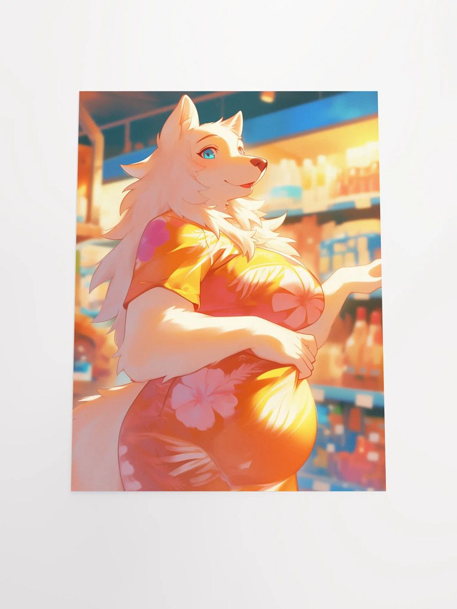Tropical Wolf Matte Poster product image (4)