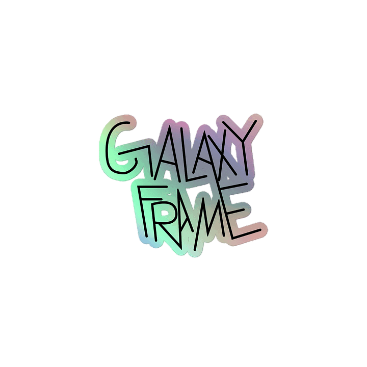 GalaxyFrame Logo Holographic Sticker product image (1)