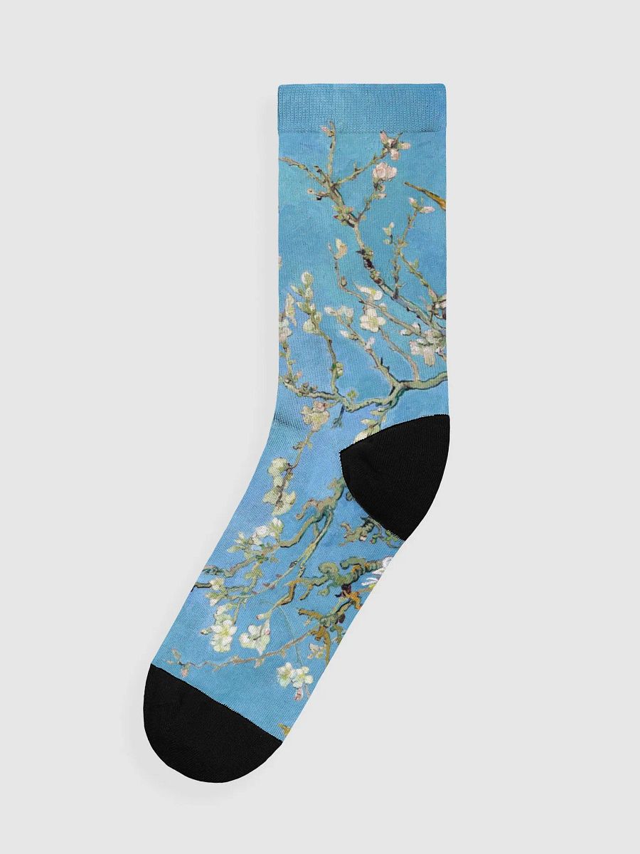 Almond Blossoms Van Gogh Sustainable Crew Socks product image (4)