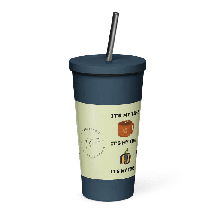 Autumn Chic Insulated Tumbler with Straw product image (2)