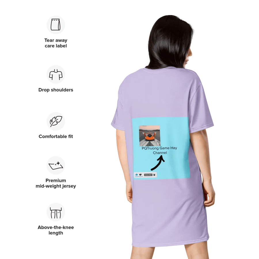 Váy thun in toàn thân/Full body printed T-shirt dress product image (9)
