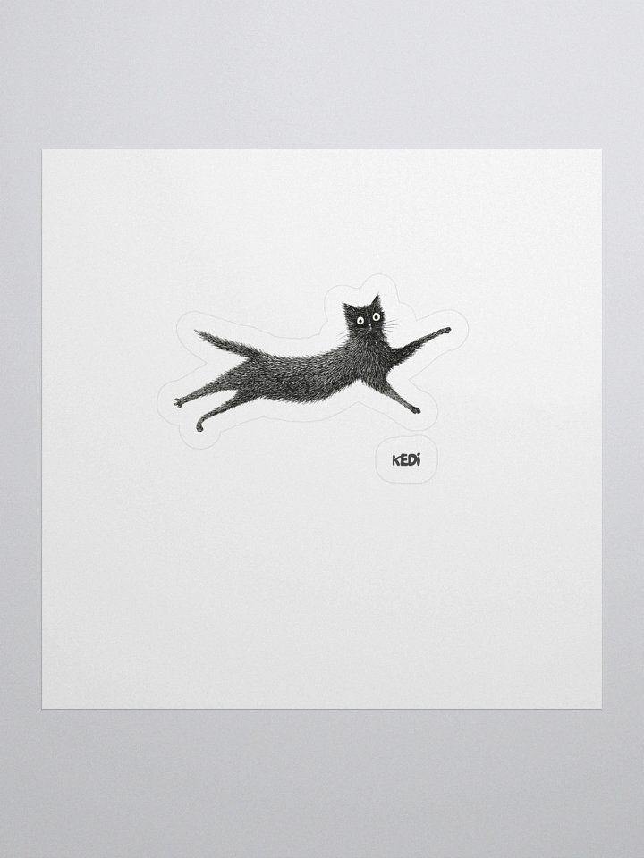 Dynamic Cat Leap Kiss Cut Stickers product image (1)
