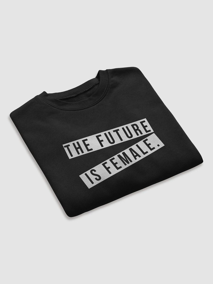 NEWSFLASH: The Future is Female Cropped Sweatshirt. product image (7)