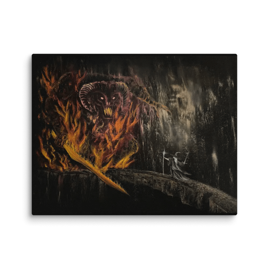 Balrog vs Gandalf Canvas Print product image (1)