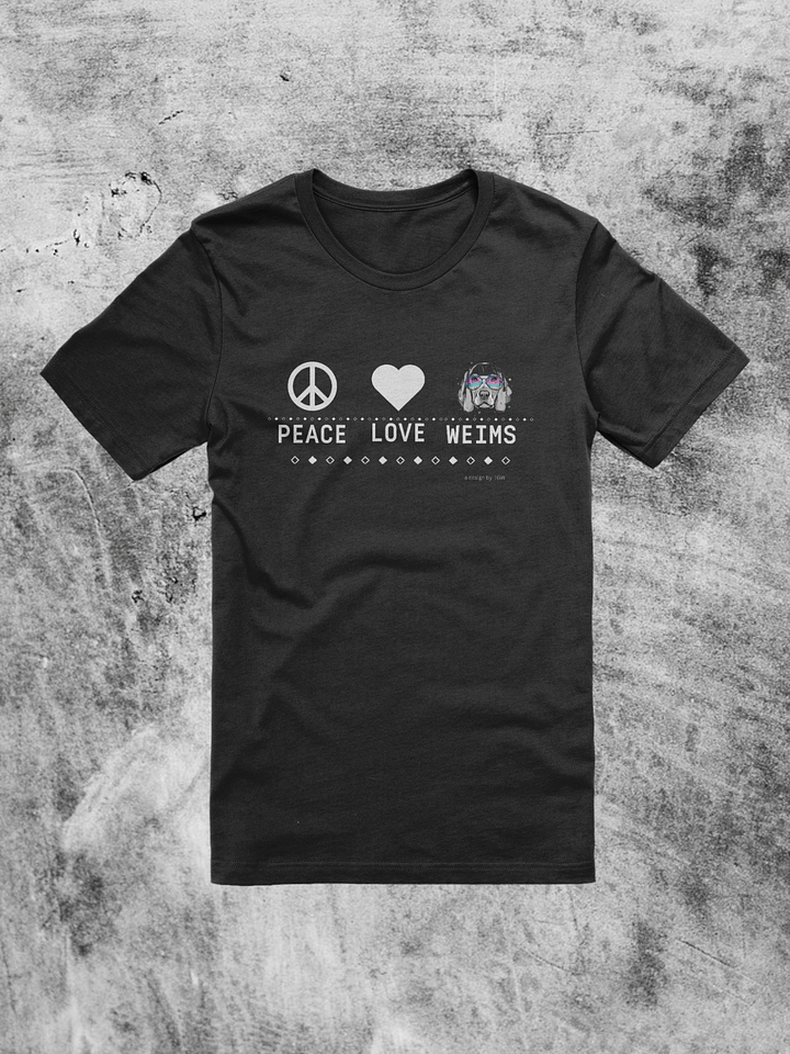 Peace Love Weims - Bella+Canvas Supersoft T-shirt product image (1)