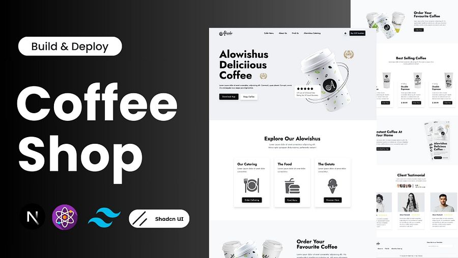 Modern Coffee Shop Website product image (2)