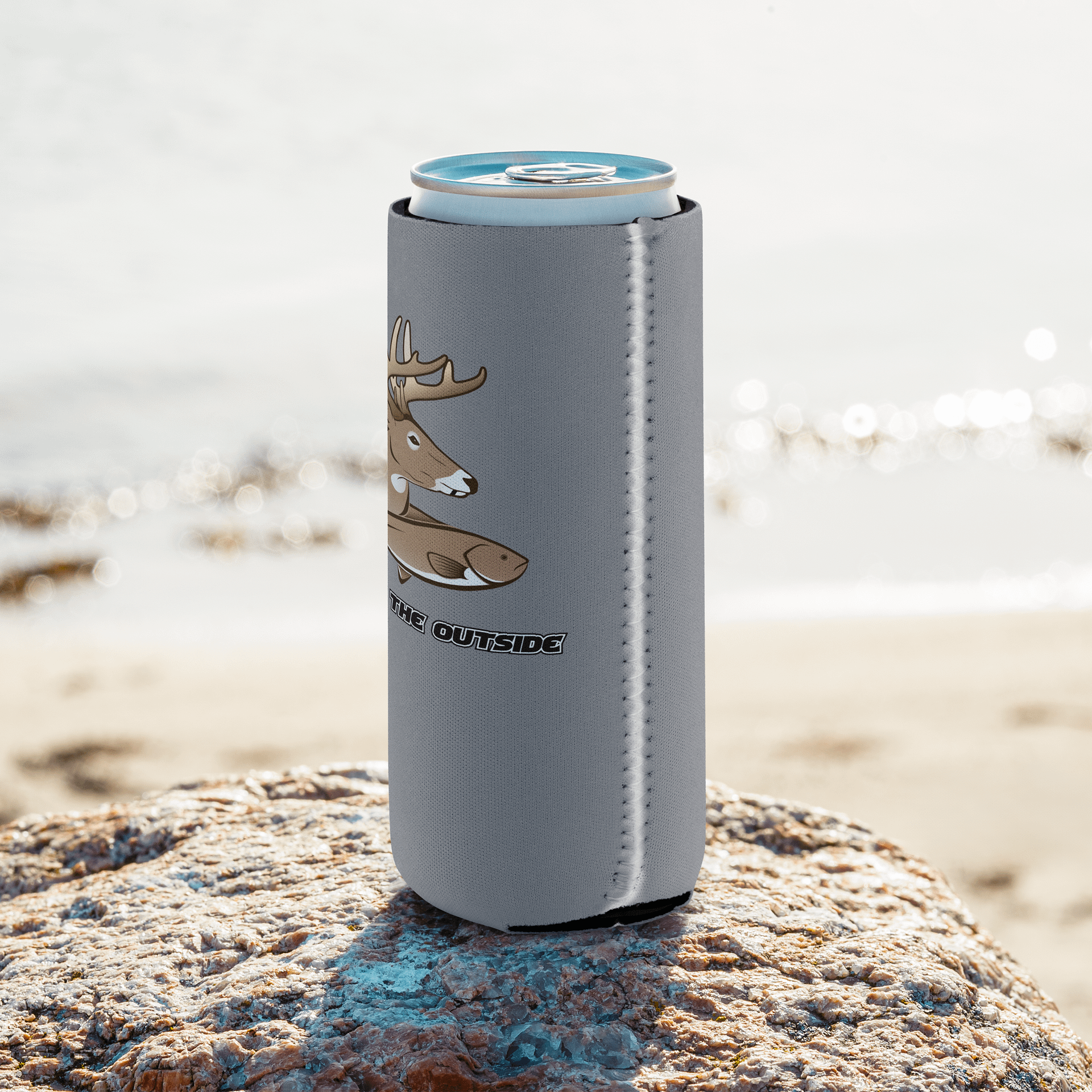 Grey W/ Brown ITO Coozie product image (17)