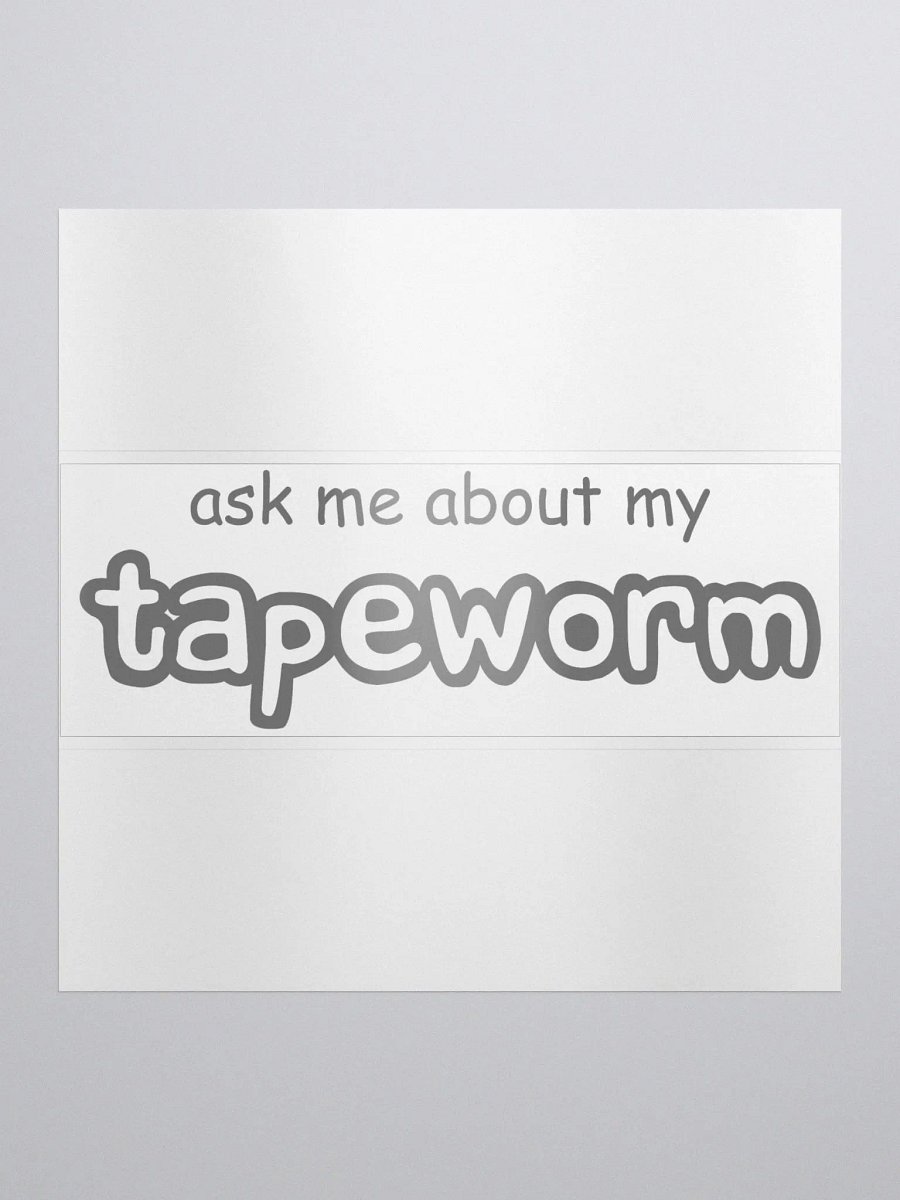 Ask me about my tapeworm bubble free stickers product image (2)