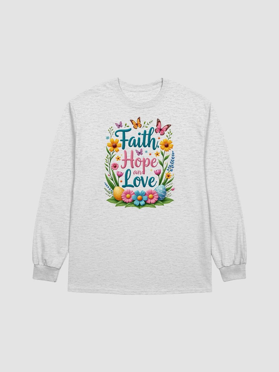 Faith Hope and Love Floral Long Sleeve Tee product image (5)
