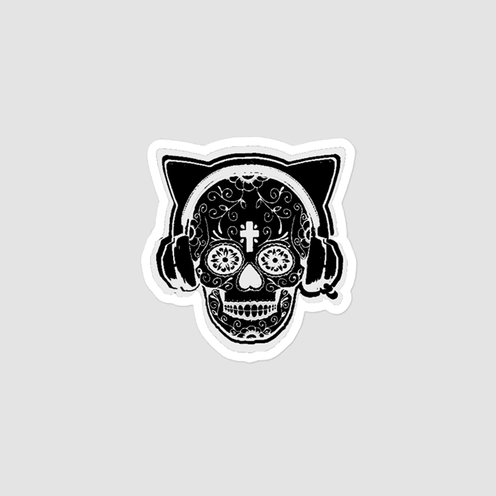 Sugar skull stickers (white) product image (2)