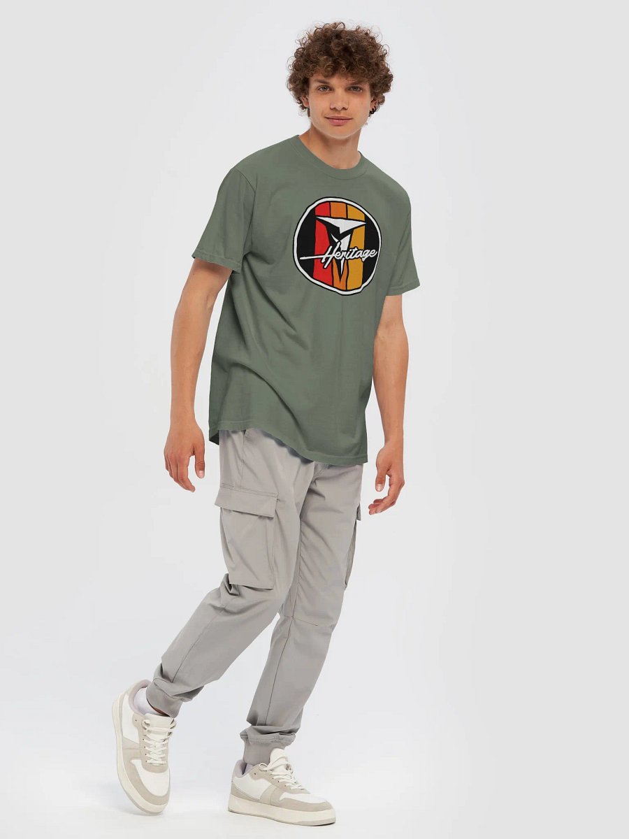 Retro Heritage Logo T-Shirt Moss Green product image (7)