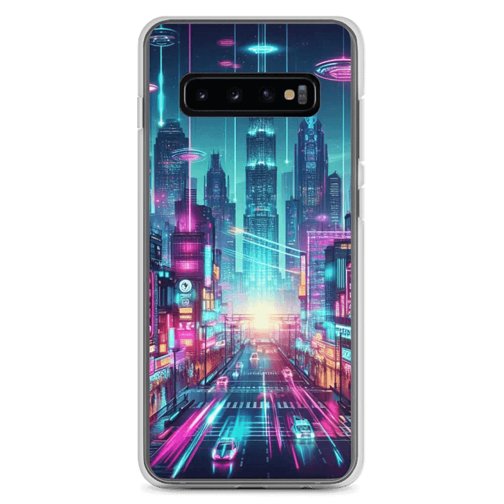Neon City Nights Samsung® Case |Ai Design product image (2)