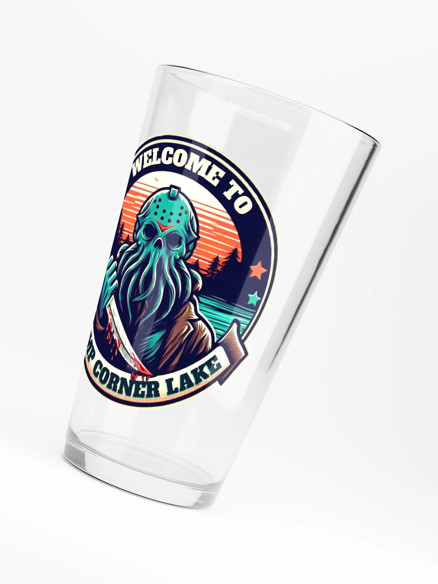 Welcome to Camp Corner Lake Pint Glass product image (6)