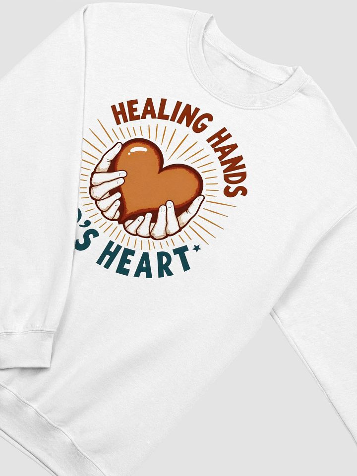 Healing Hands Dad's Heart Crewneck Sweatshirt product image (13)