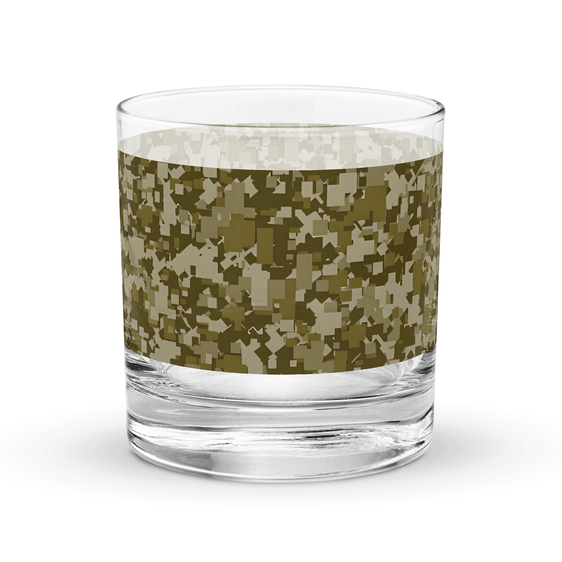 Pixelated Camo Rocks Glass product image (2)