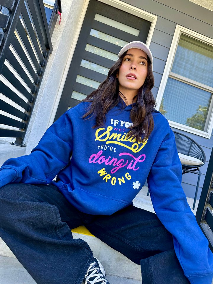 If You’re Smiling You’re Doing it Wrong Hoodie product image (2)