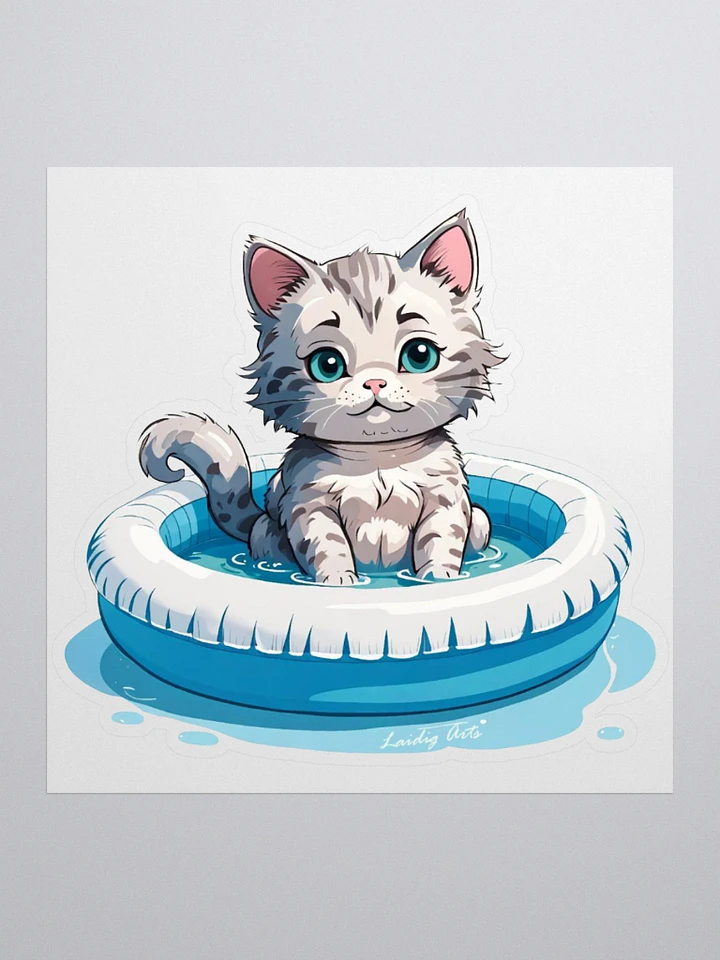 Wet Kitty Vinyl Sticker product image (3)