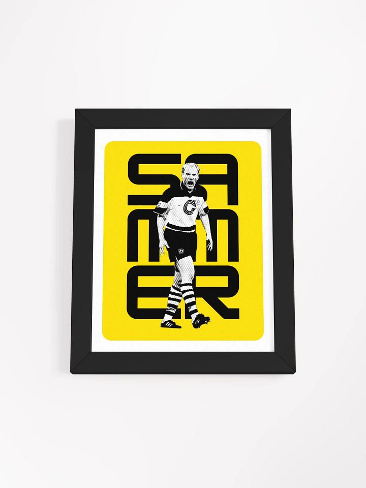 Matthias Sammer BW Borussia Dortmund Name Art Framed Print product image (2)