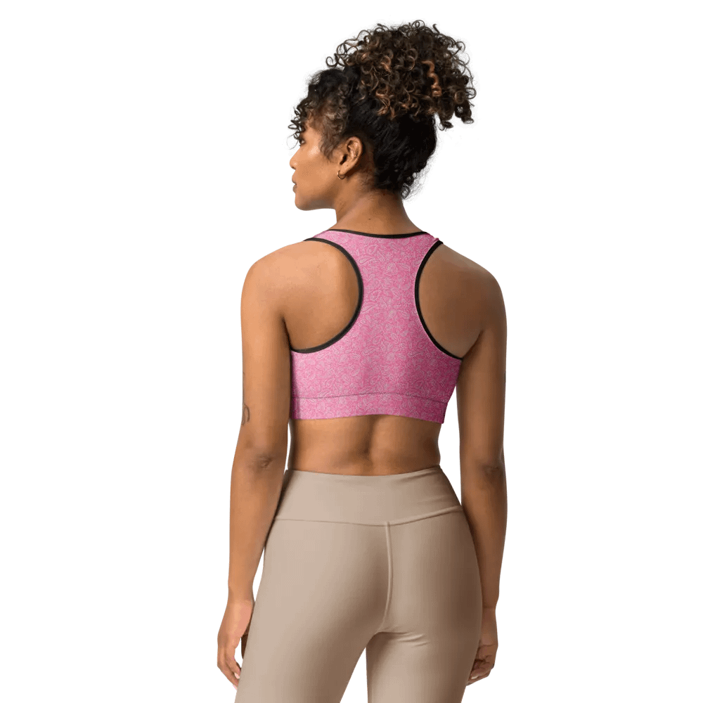 Pink All-Over Print Sports Bra product image (12)