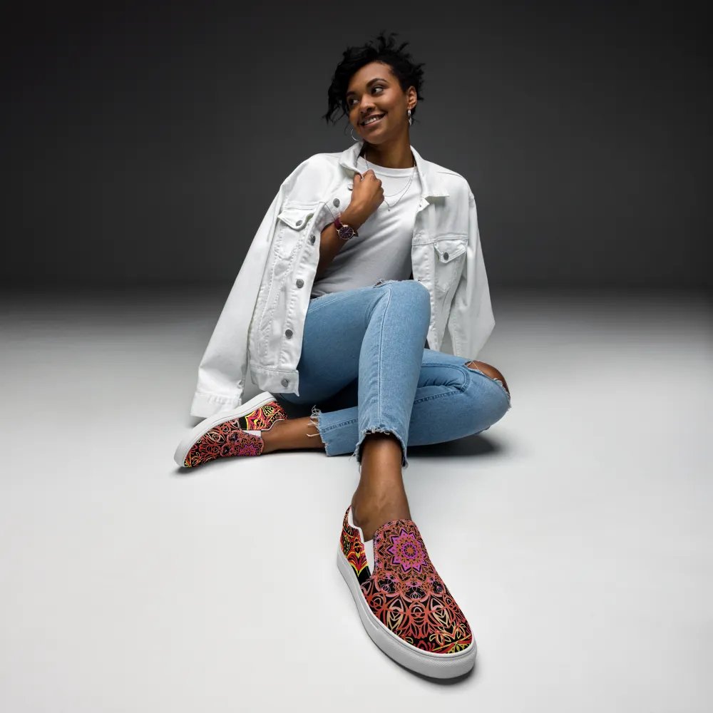 Radiant Mandala Slip-On Shoes product image (3)