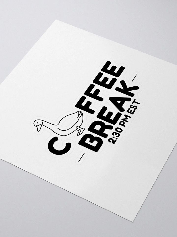 Coffee Break Sticker with Some Sticky Residue product image (1)