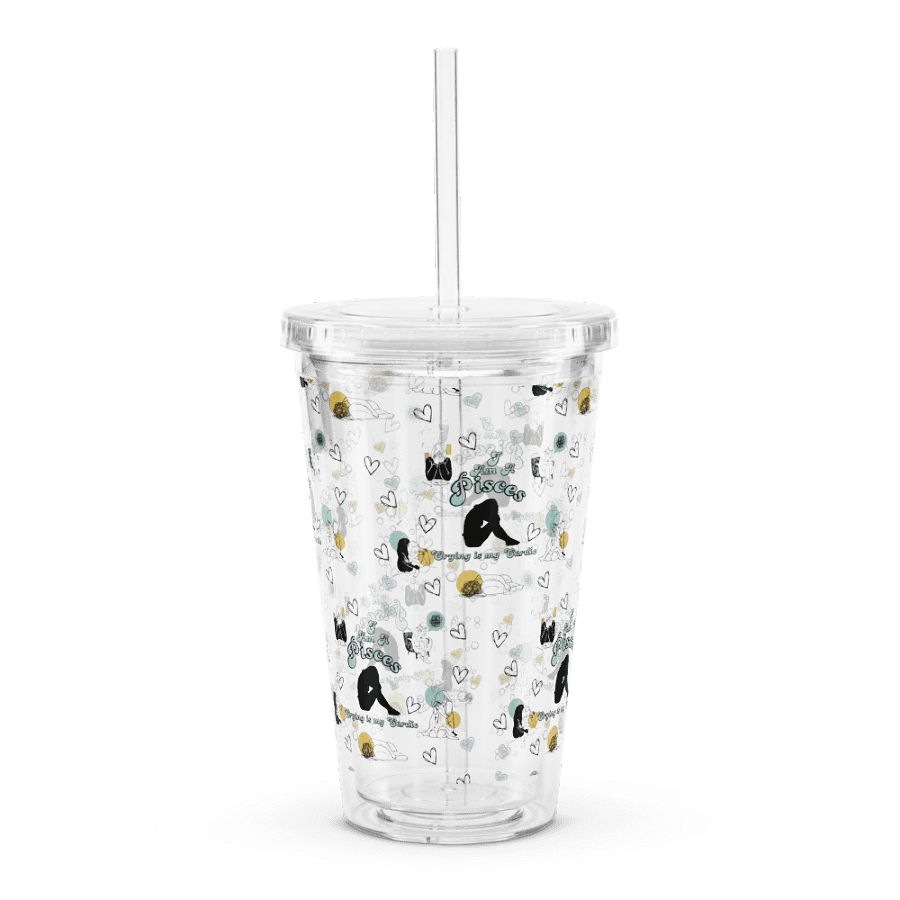 Pisces, Crying is My Cardio, Clear Tumbler product image (4)