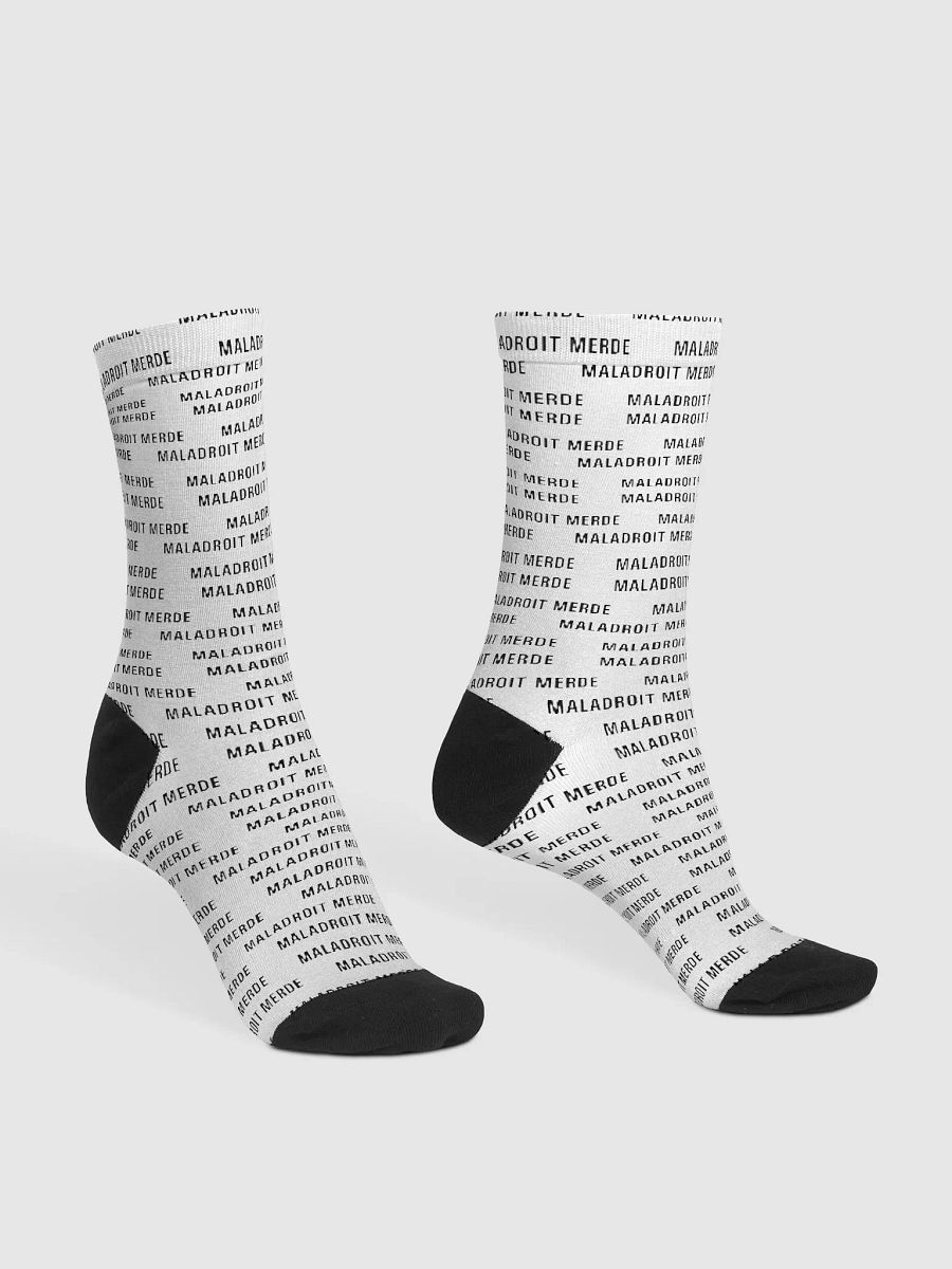 MALADROIT MERDE NEWSPAPER SOCKS product image (3)