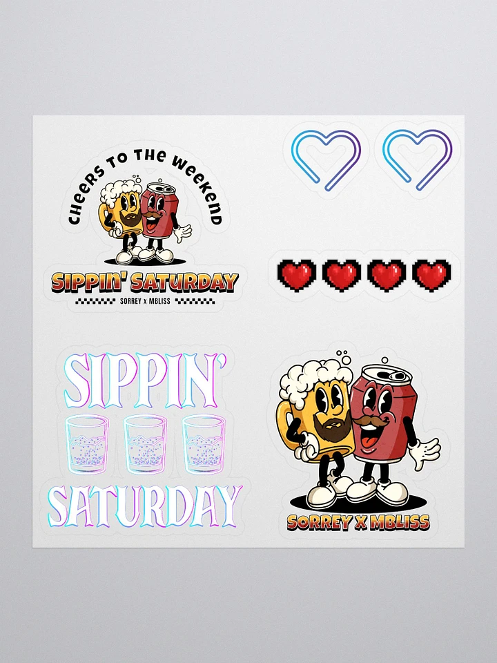 Sippin' Saturday SORREY COLLAB - sticker sheet product image (1)