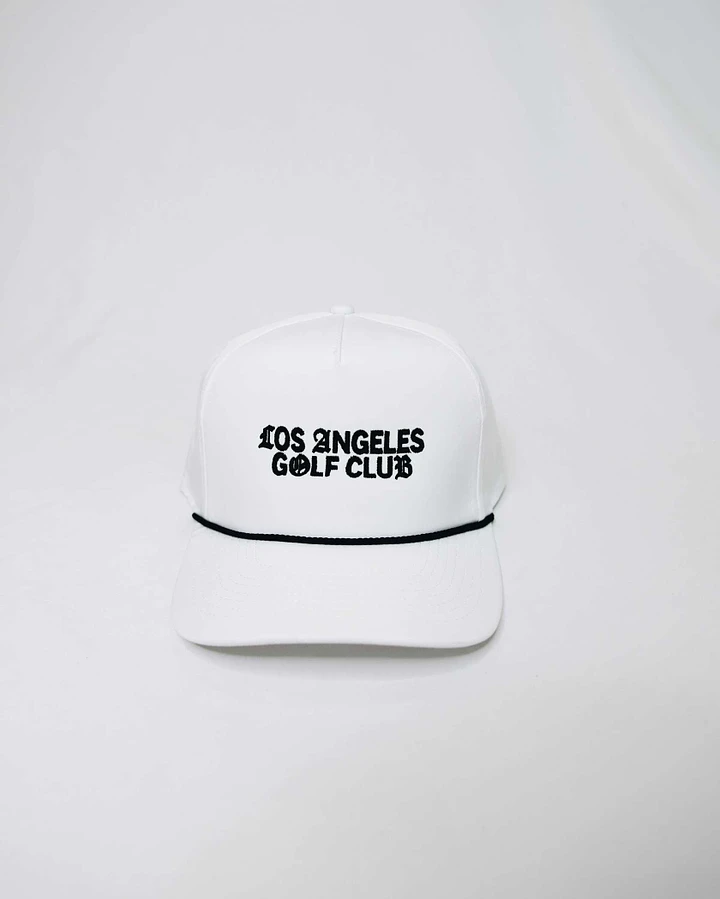 White LAGC Text Rope Hat product image (1)