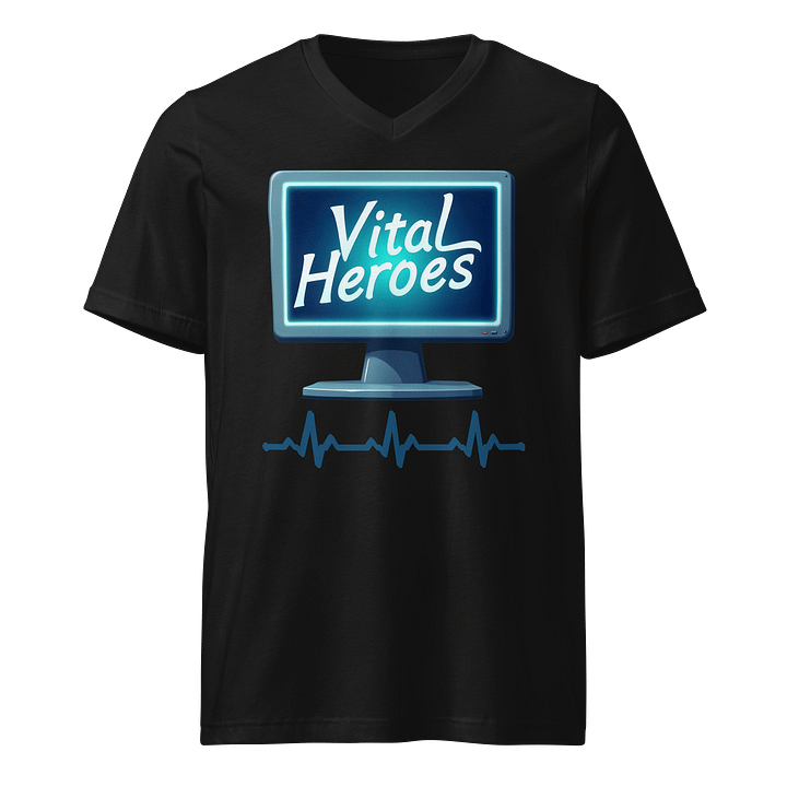 Vital Heroes ECG V-Neck Tee product image (1)