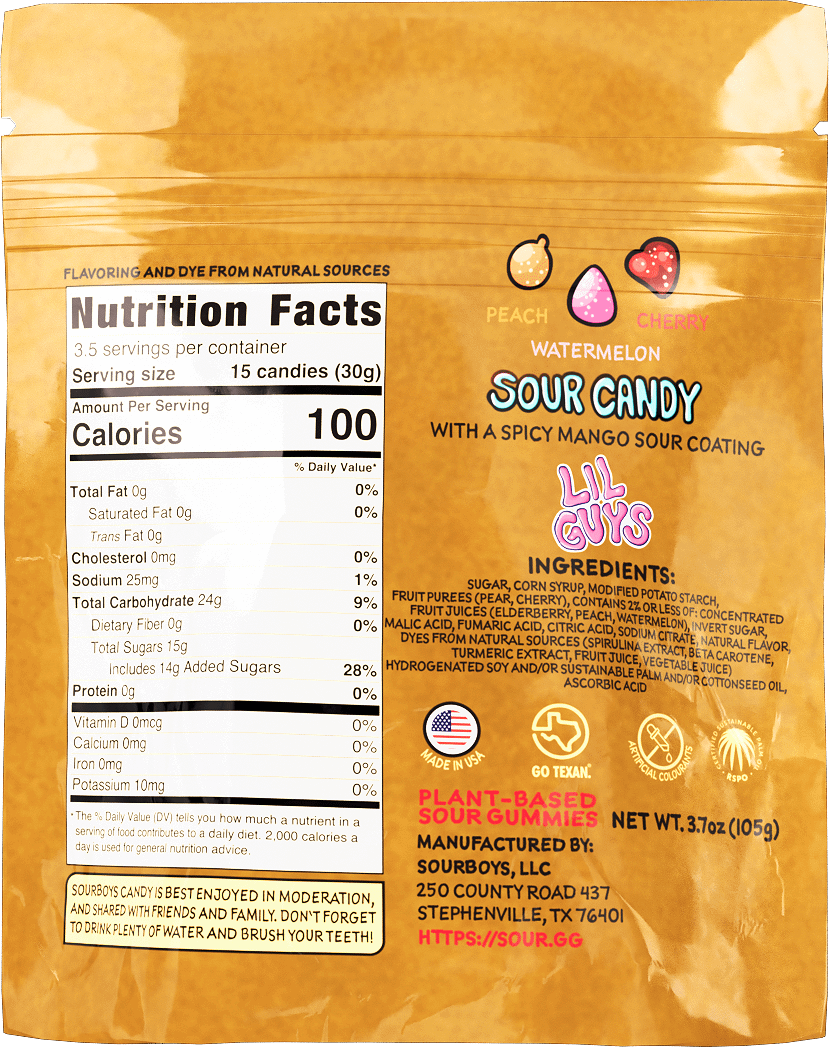 Spicy Mango Sour Gummies - LilGuys product image (2)