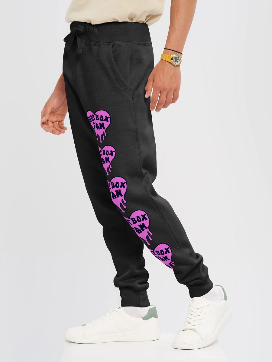 UNISEX HOT BOX FAM SOLID PINK LOGO SWEATPANTS product image (27)