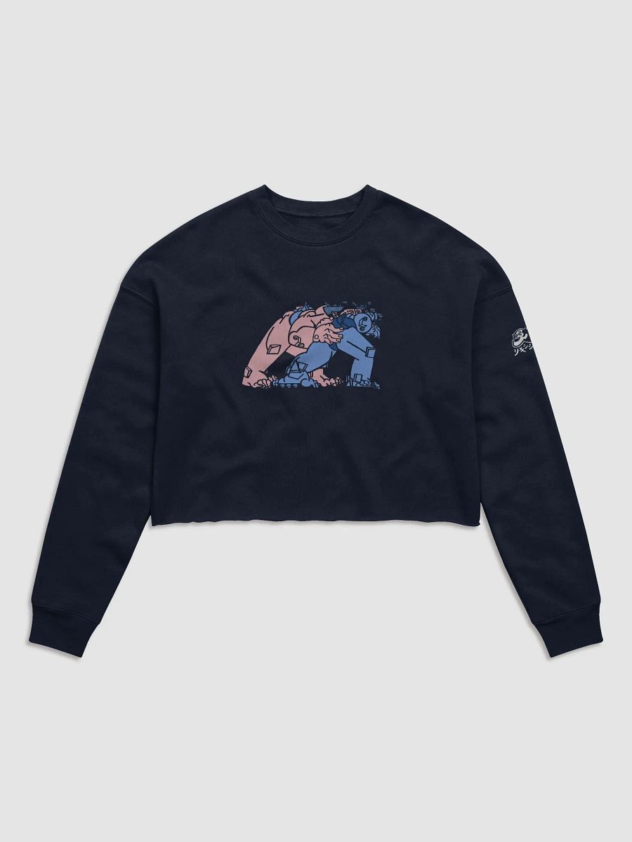 o s h i t a o s h i (d a r k) //F L E E C E C R O P S W E A T S H I R T product image (1)