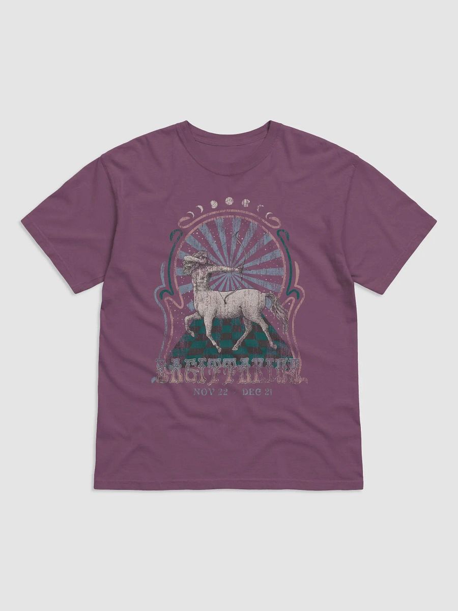 Sagittarius Zodiac Sign Tee | Art Nouveau-Style Grunge Streetwear T-Shirt for November 22 to December 31 Birth Months product image (2)