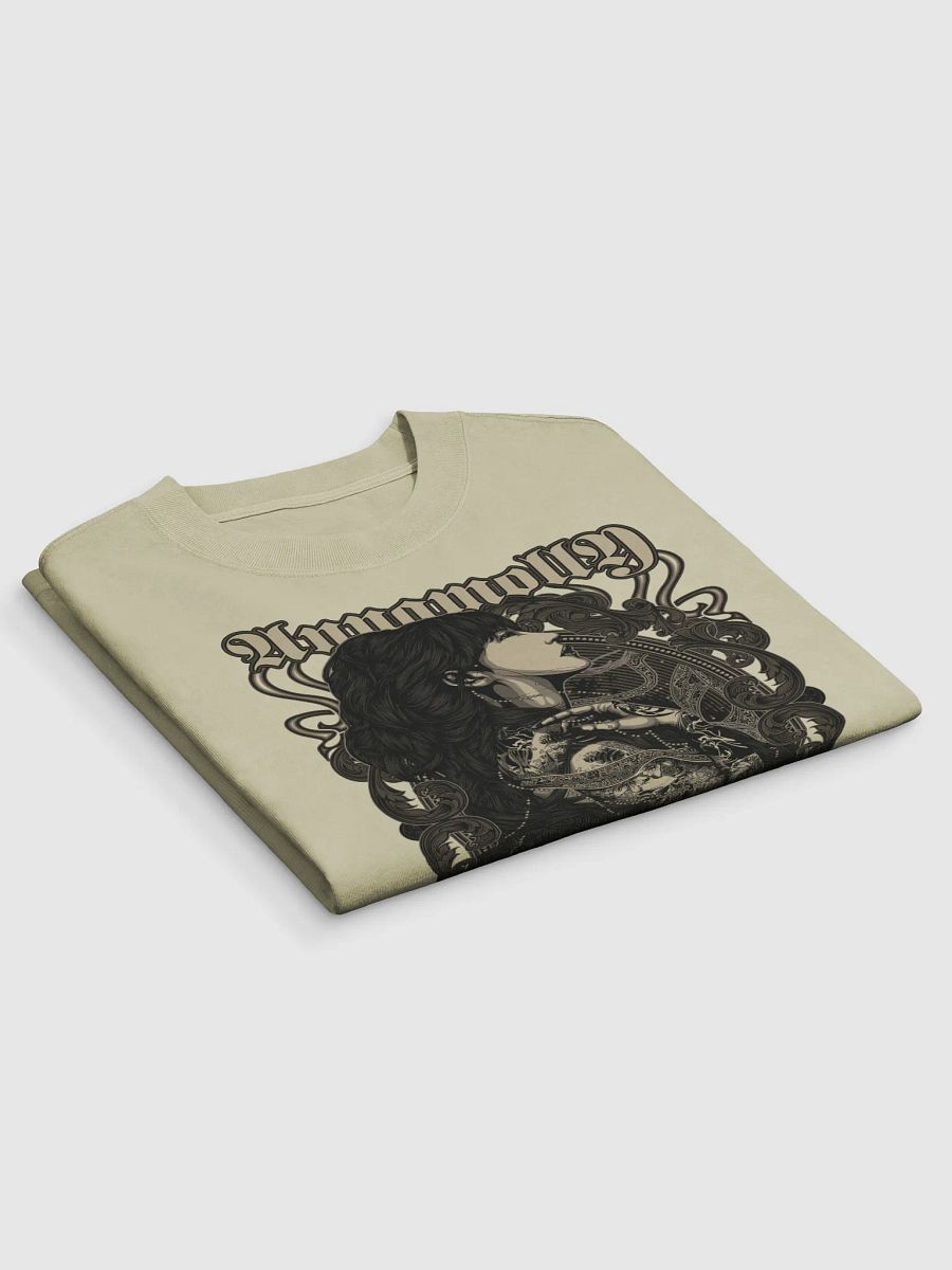 Annamolly Art Nouveau Tattoo T-Shirt – Intricate Gothic Floral Design product image (9)