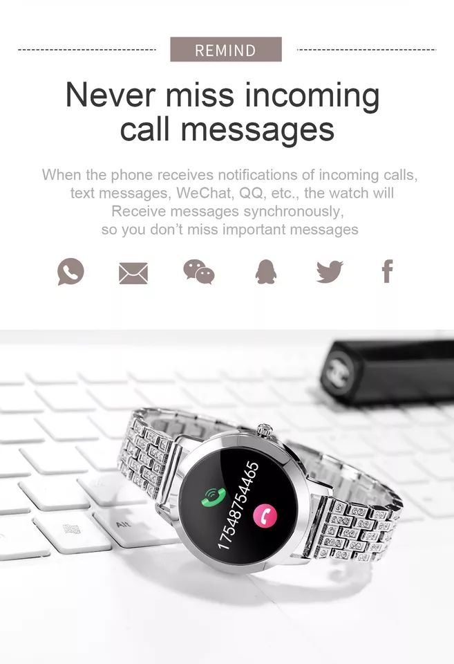 Waterproof Smart Watch Women Luxury Sports Bracelet Wristwatch for Ladies Girls product image (5)