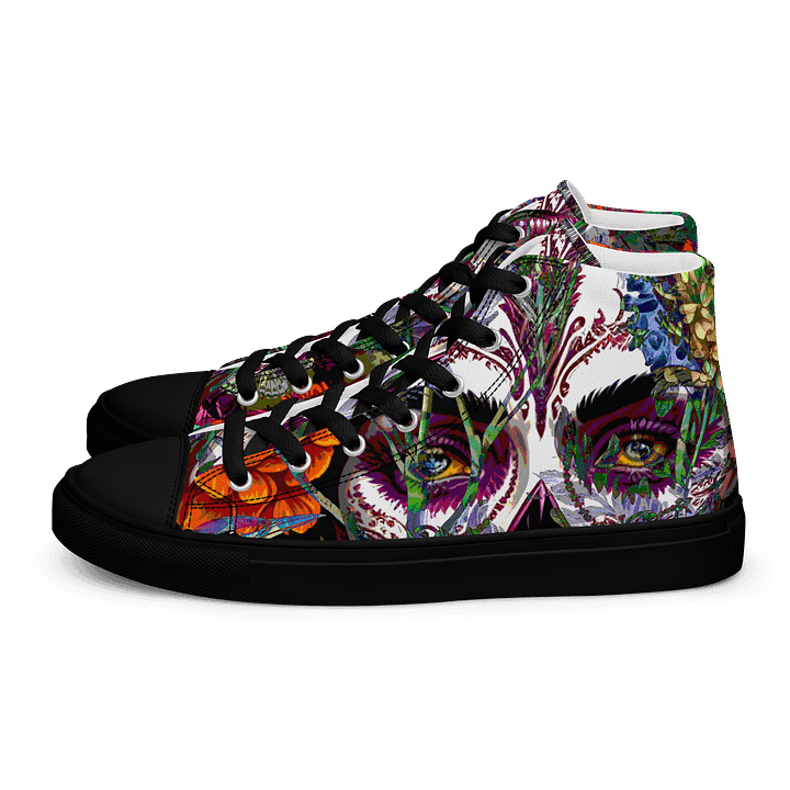 Sugar Skull Men's High Top Canvas Shoes product image (1)