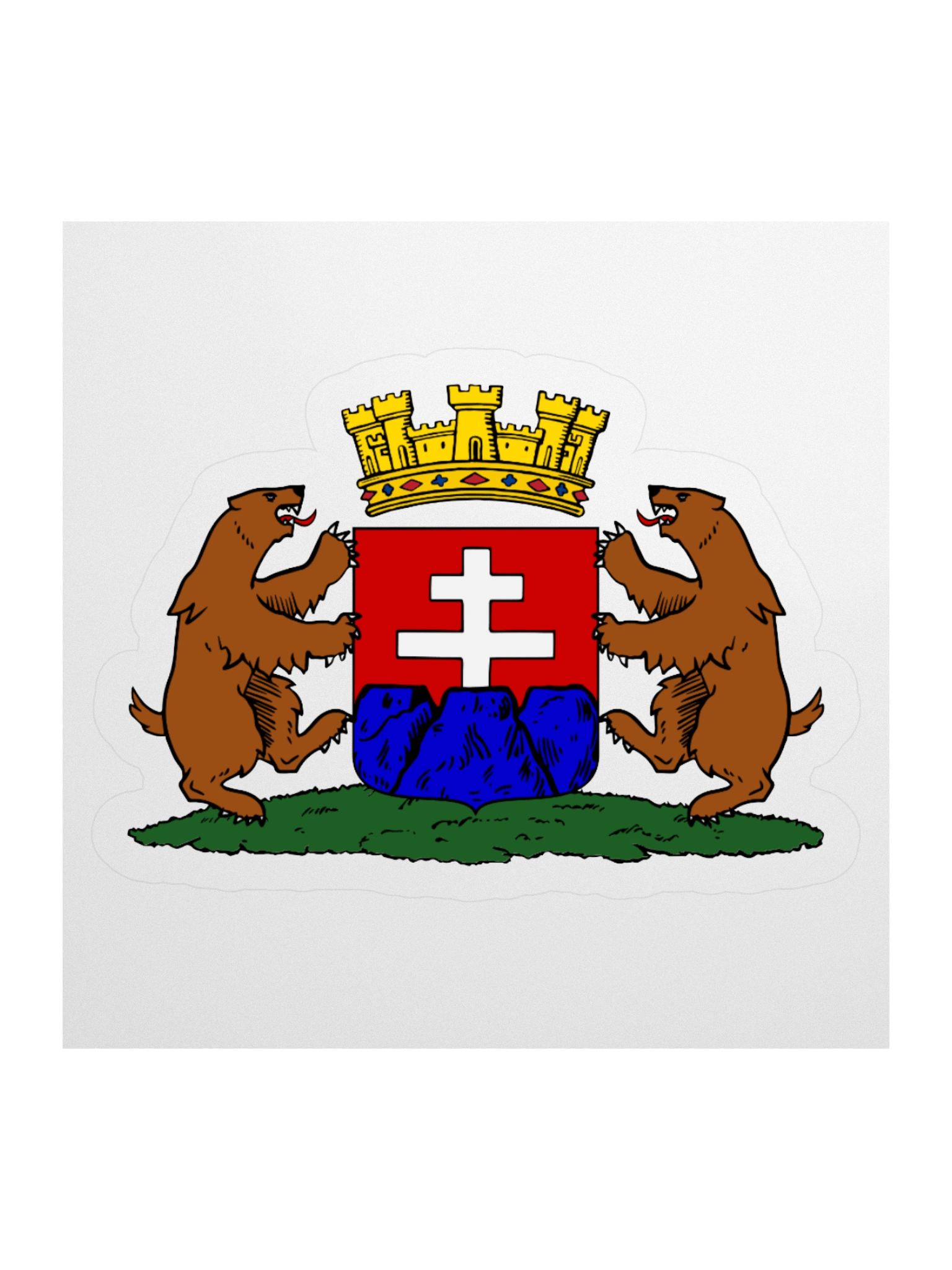 Slovakia Coat of Arms Kiss Cut Sticker product image (1)