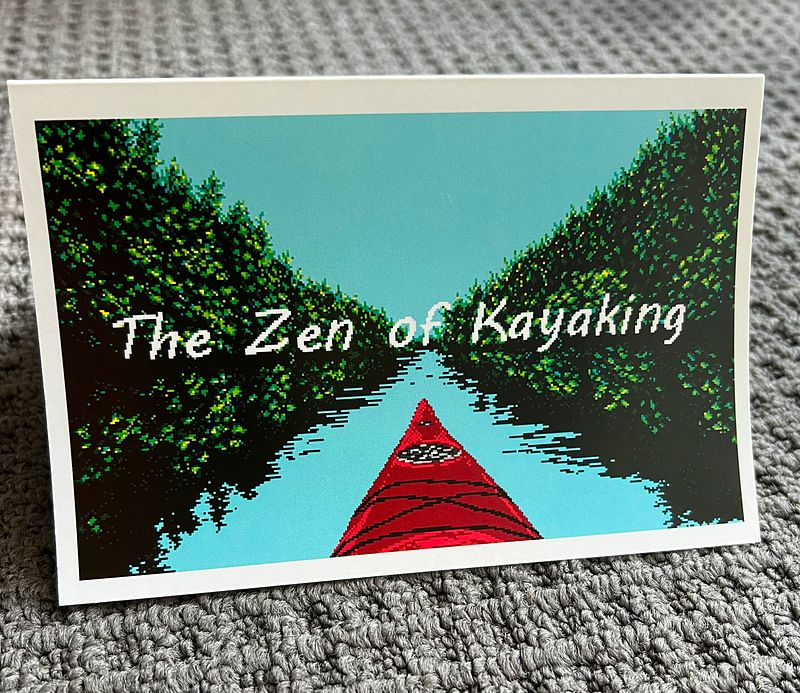 The Zen of Kayaking keepsake card