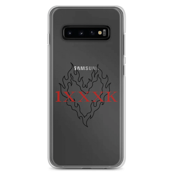 Fiery Black Heart Clear Phone Case S product image (2)