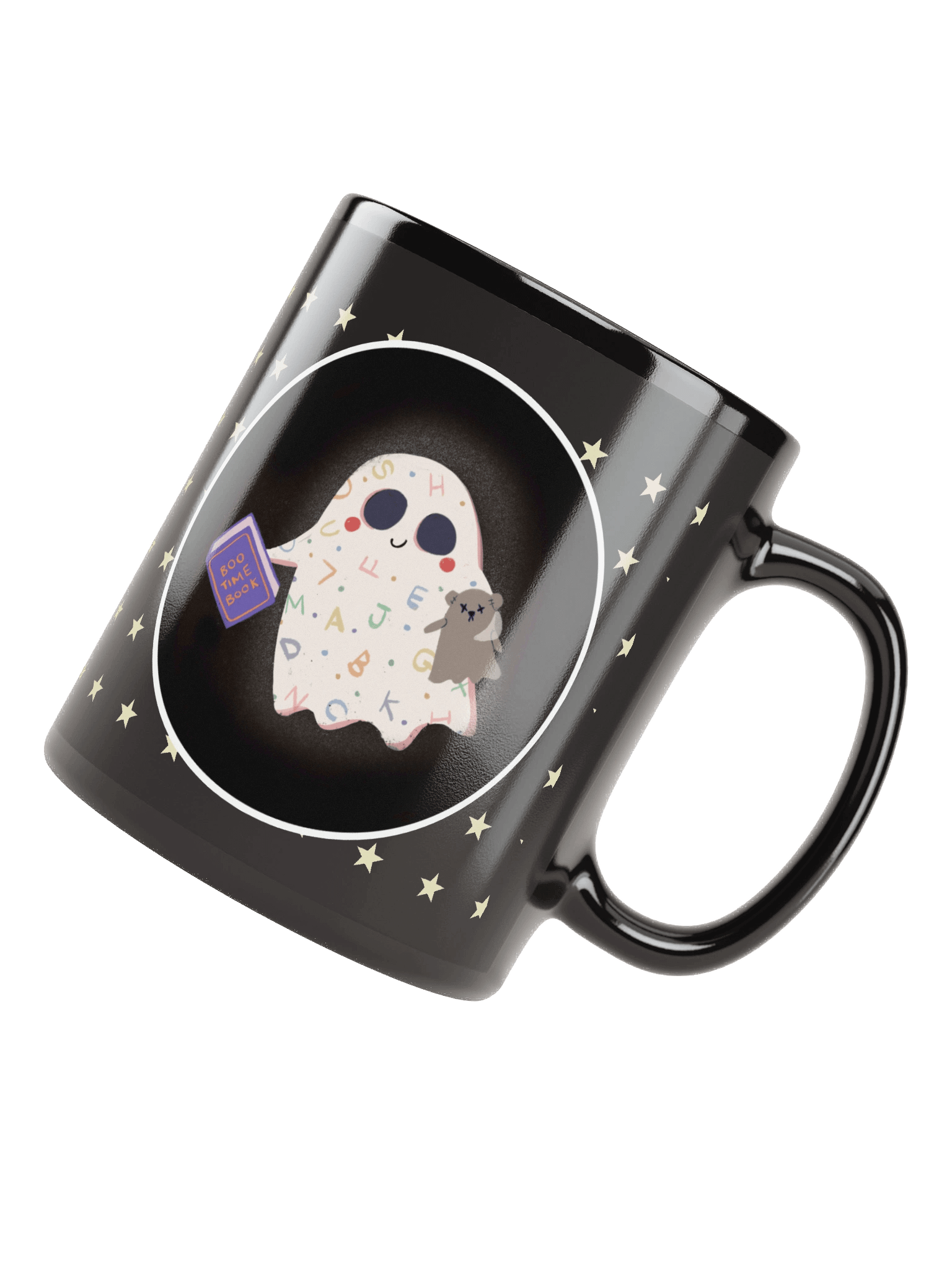 Little Ghost Bedtime - Black Ceramic Mug product image (5)