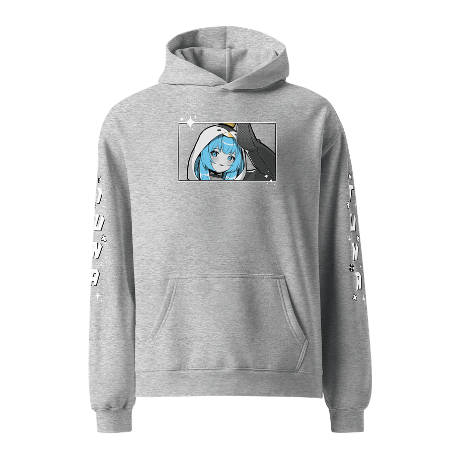 Black & Blue Hoodie Oversized Premium Unisex product image (1)