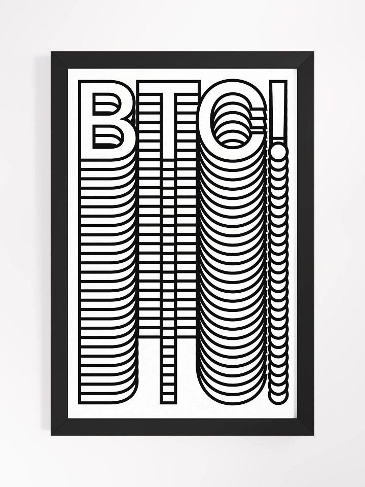 BTC! Stacks Poster [framed] product image (1)